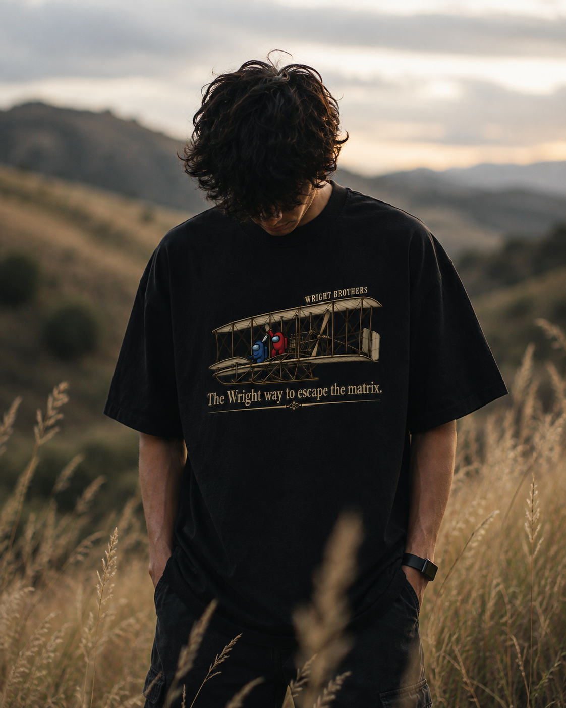 Aerospace Engineering Double-Sided Oversized Tee