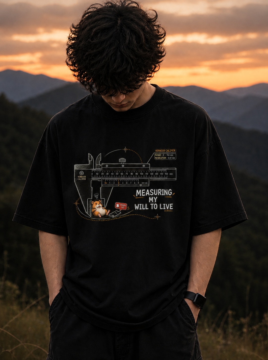 Mechanical Engineering Double-Sided Oversized Tee