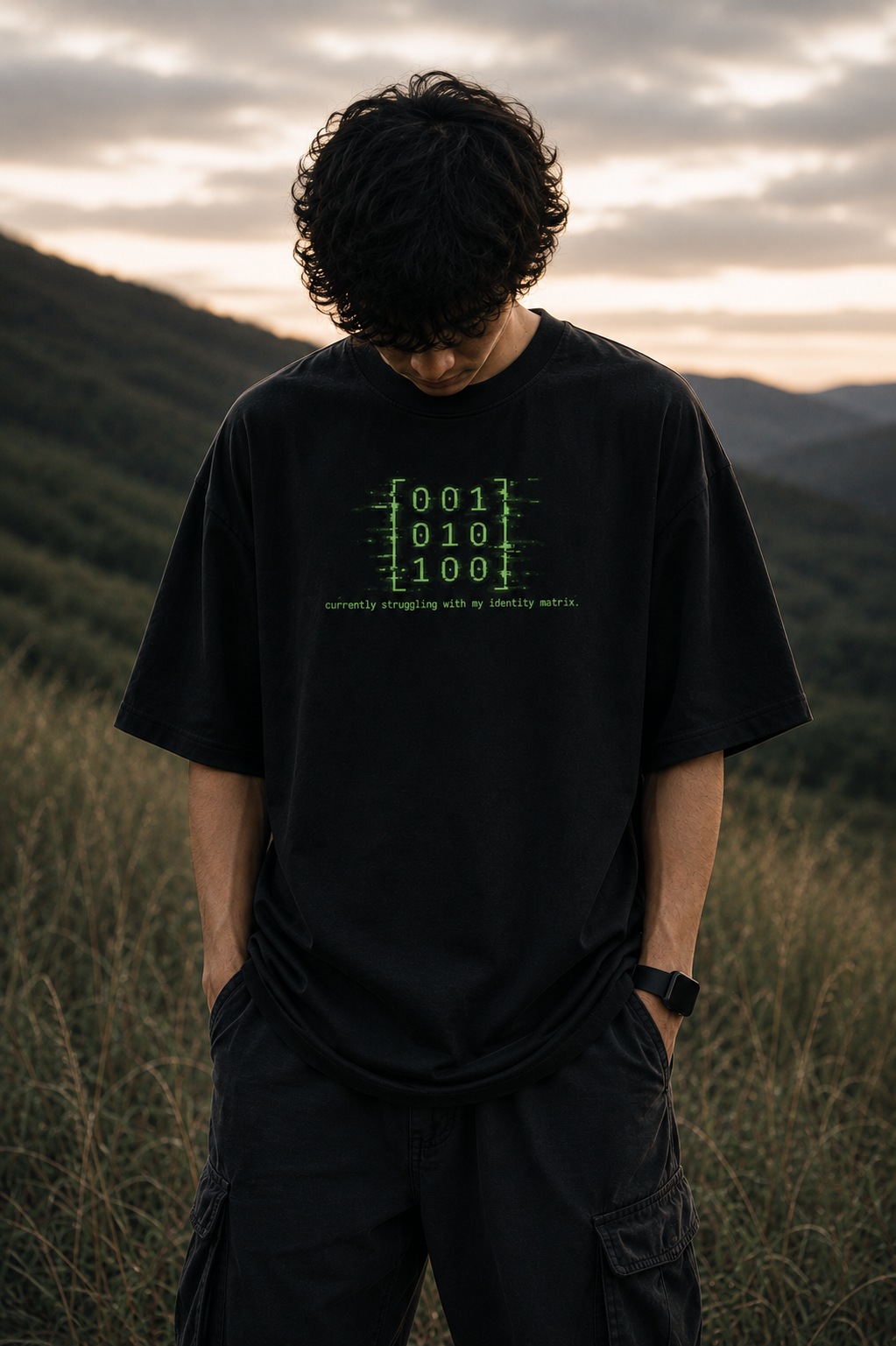 Mathematics & Computing Double-Sided Oversized Tee